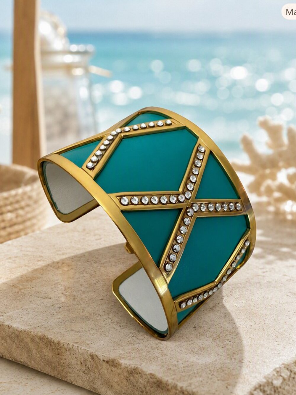 Brighton Christo Cuff Gold Tone Bracelet NWT
